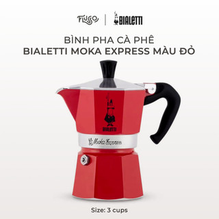 Ấm Pha Cà Phê Bialetti Moka Express 3 Ly Màu Đỏ