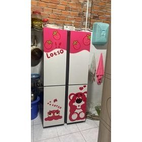 Decal dán tủ lạnh GẤU DÂU LOSTO - THUTHAODECOR