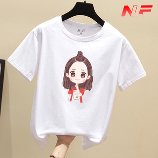 Áo Thun Nữ Tay Ngắn Form Rộng Cute Girl AT-059 - Đơn Giản - Trending Xu Hướng - NLF Unisex Fashion