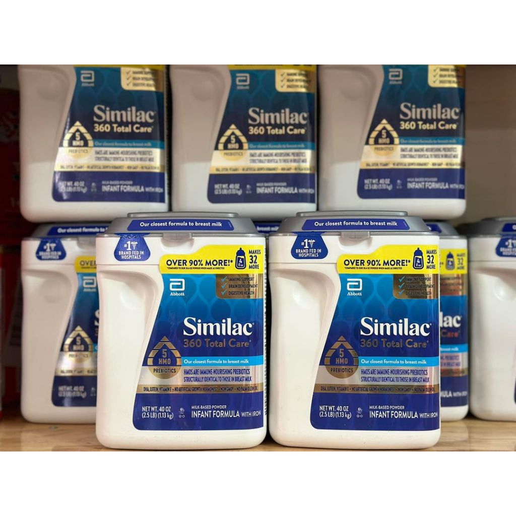 Sữa Similac 360 Total care lon nhựa size 1.13kg 0-12 tháng DATE 2026