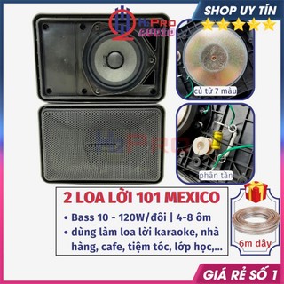 Loa lời 101 mxc 120w xương 7 màu , trợ lời karaoke, loa treo tường quán cafe, nhà hàng