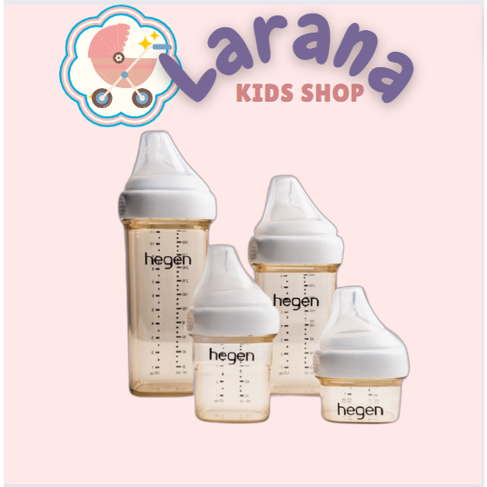 [HÀNG TRƯNG BÀY] -Bình sữa Hegen PPSU 150ml - 240ml-330ml-KHÔNG HỘP-KÈM NÚM