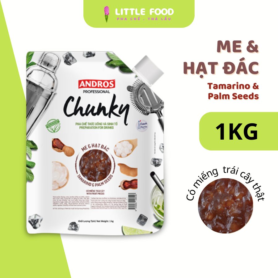 Mứt trái cây Chunky Andros - Vị Me & Hạt Đác