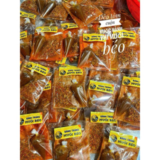 BÁNH TRÁNG DẺO TÔM CUỘN MUỐI TÉP HÀNH PHI CHẤM SỐT MUỐI BÉO ( MẪU MỚI )