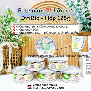 Pate nấm hữu cơ thuần chay Dmbio - 125g