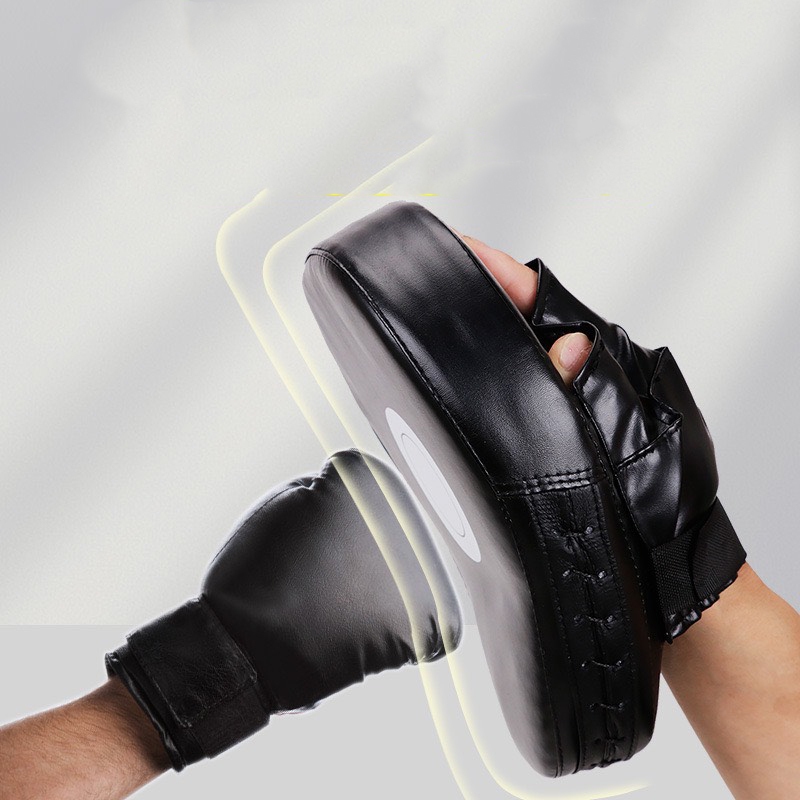 (DRT - Màu Đen - 1 Cặp) Pad Tay Dạng Cong Boxing Đích Đấm Boxing Đích Đỡ Bàn Tay Lamper Boxing Tập V