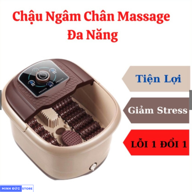 Bồn Ngâm Chân Có Con Lăn Massage , Chậu Ngâm Chân Massage Trị Liệu 500W Sục Khí Tự Động, Tự Làm Ấm