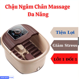 Bồn Ngâm Chân Có Con Lăn Massage , Chậu Ngâm Chân Massage Trị Liệu 500W Sục Khí Tự Động, Tự Làm Ấm