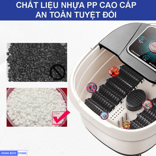 Bồn Ngâm Chân Có Con Lăn Massage , Chậu Ngâm Chân Massage Trị Liệu 500W Sục Khí Tự Động, Tự Làm Ấm