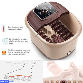 Bồn Ngâm Chân Có Con Lăn Massage , Chậu Ngâm Chân Massage Trị Liệu 500W Sục Khí Tự Động, Tự Làm Ấm