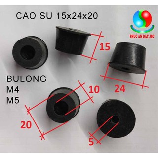 Các loại chân đế cao su giảm rung chống trượt cao 15,20,30mm