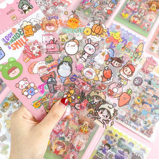 Vĩ Sticker hình dán bộ 6 miếng