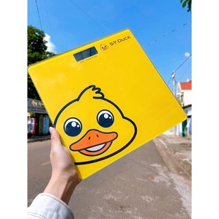 Cân Sức Khỏe 180kg Hình Vịt Vàng SY-Duck. Cân điện tử sức khỏe hình con vịt vàng DUCK xinh xắn màn hình led kính cường l
