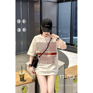 Áo Thun Tay Lỡ Cotton Khô In Full Chữ DD Chumhe, Form Rộng Tay Lỡ Unisex Oversize Hot Trend Nam Nữ - Bảo Ngọc Boutique