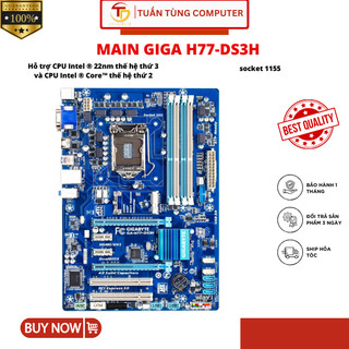 Main Giga H77-DS3H socket 1155 chính hãng-Bảo hành 1Tháng - Phụ kiện máy tính hàng chính hãng