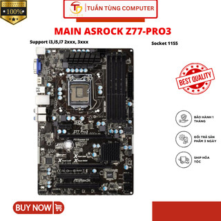 Main asrock z77-pro3 -Bảo hành 1Tháng - Phụ kiện máy tính hàng chính hãng