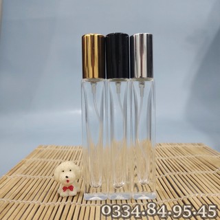 Chai chiết nước hoa thủy tinh VUÔNG CAO 10ml - lọ thủy tinh chiết nước hoa, chai nước hoa