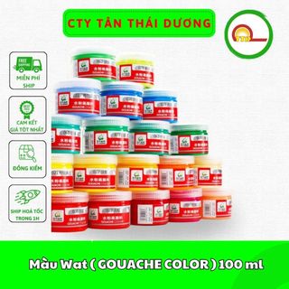 Màu Wat ( GOUACHE COLOR ) 100 ml - Dạng Nước - Chính Hãng