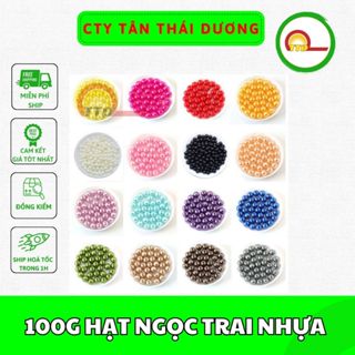 100G HẠT NGỌC TRAI NHỰA - TRANG TRÍ OẢN - TRANG TRÍ HOA - LÀM ĐỒ HANMADE