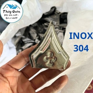 Mác chụp hàng rào inox 304, nắp chụp bịt đầu sắt hộp 13x26, 20x40, 25x50, 30x60