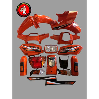 Full bộ dàn áo Dream màu cam, kèm tem đầy đủ chi tiết như hình. Nhưa nguyên sinh.