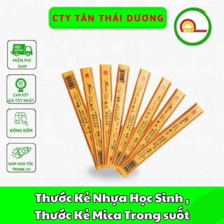 Thước kẻ nhựa học sinh , thước kẻ mica trong suốt 20cm ,30cm