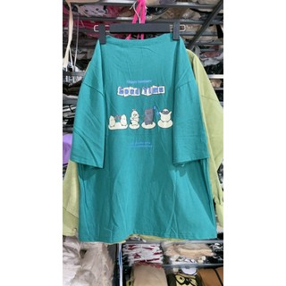 Áo thun nữ tay lỡ chất cotton khô 3158 phong cách Hàn Quốc THUUNISEX M1346