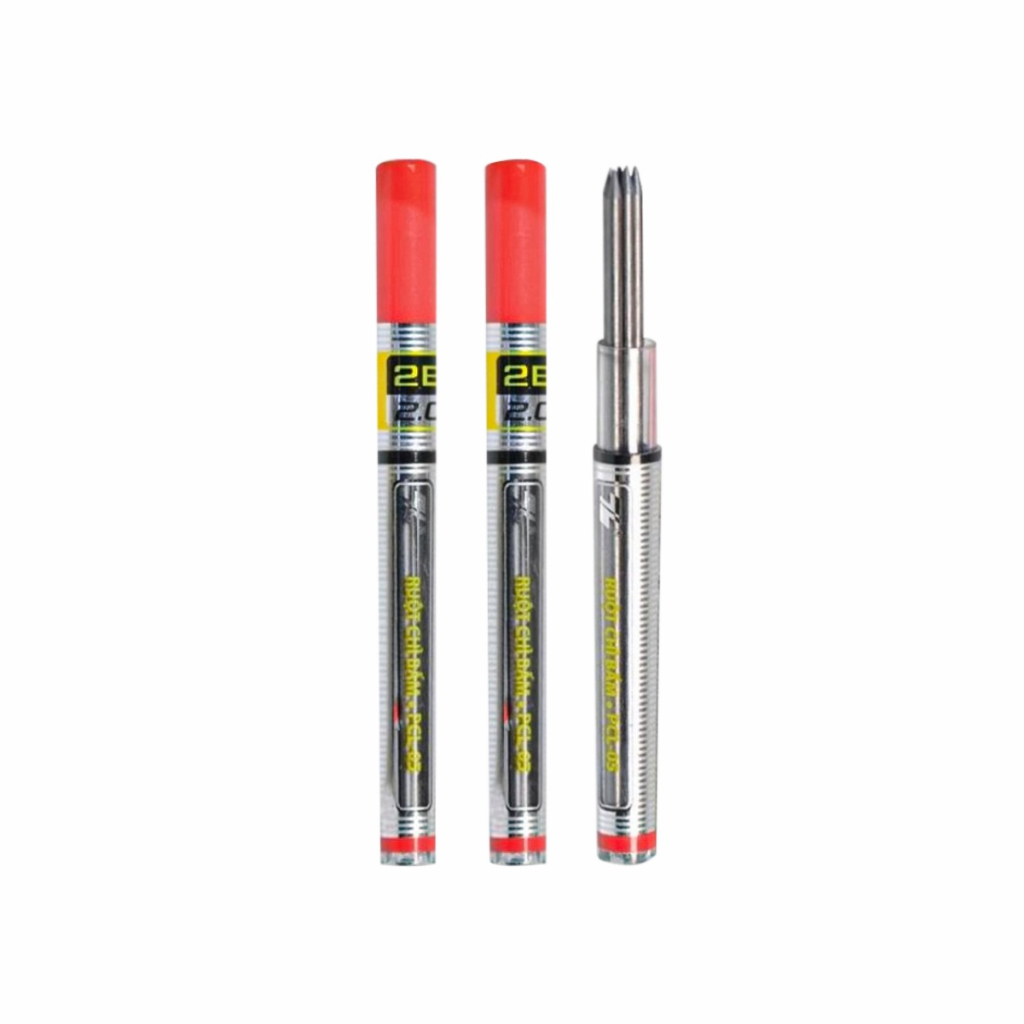 Combo 3 ống min chì Thiên Long 2B PCL05, đồ dùng học sinh