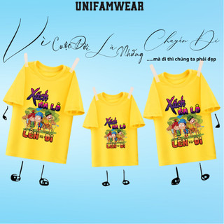 Áo Thun Nhóm Đi Chơi Du Lịch Biển, Đồng Phục Công Ty Team Building Xách Ba Lô Lên Và Đi lUniFamWear