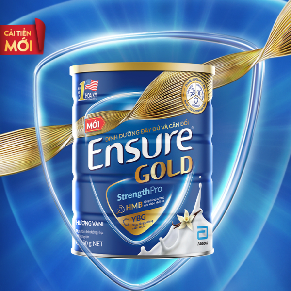 Sữa bột Ensure gold 800g Hương Vani date 01/2016