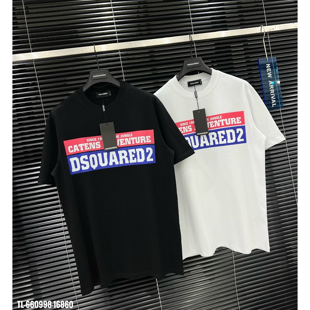 🔥Hot🔥Áo thun Dsquared2 Catens Adventure in chữ thiết kế hot trend Nam nữ New 2024