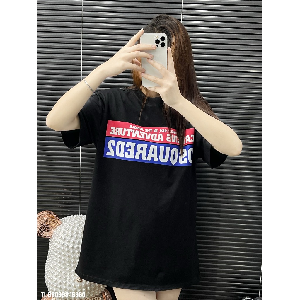 🔥Hot🔥Áo thun Dsquared2 Catens Adventure in chữ thiết kế hot trend Nam nữ New 2024