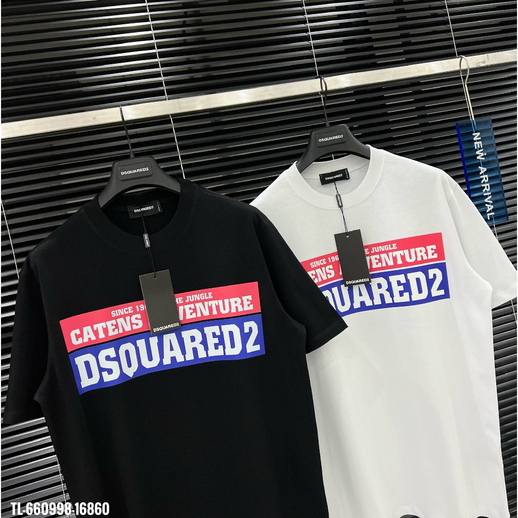 🔥Hot🔥Áo thun Dsquared2 Catens Adventure in chữ thiết kế hot trend Nam nữ New 2024