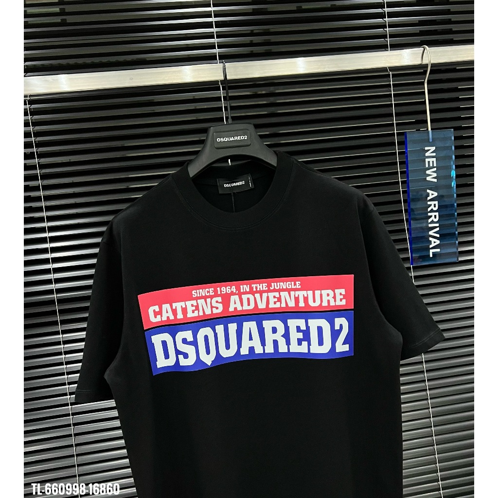 🔥Hot🔥Áo thun Dsquared2 Catens Adventure in chữ thiết kế hot trend Nam nữ New 2024