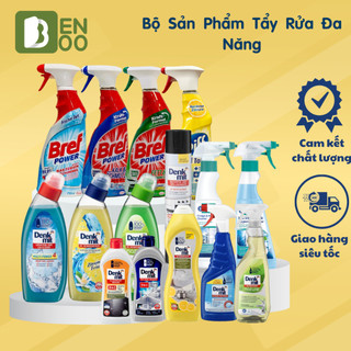 Bộ sản phẩm dung dịch tẩy rửa trong gia đình Denkmit Tẩy rửa dầu mỡ, diệt khuẩn, tẩy inox, tẩy nồi lavabor, nhà vệ sinh