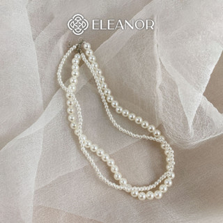 Dây chuyền nữ layer Eleanor Accessories ngọc trai nhân tạo phụ kiện trang sức vòng cổ 7135