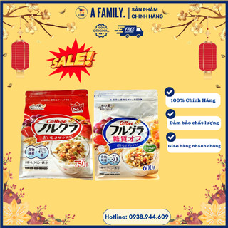 Ngũ cốc trái cây calbee đỏ nhật bản 650-750g