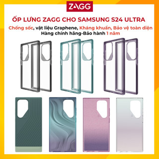 Ốp lưng Zagg cho Samsung S24 Ultra - Chống sốc, vật liệu Graphene, kháng khuẩn bảo vệ toàn diện - Hàng chính hãng BH1năm