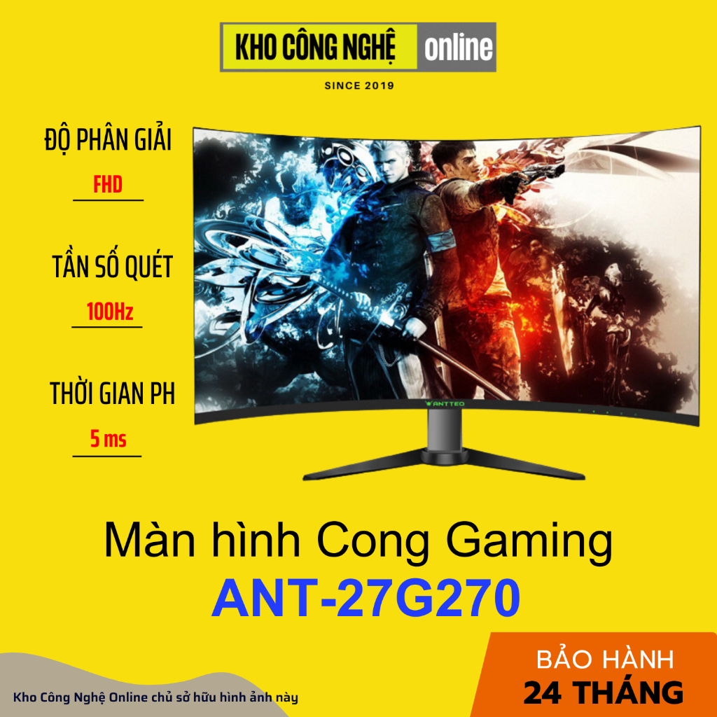 Màn Hình Cong Gaming ANT-27G270 27 Inch, 100Hz (Hàng Chính Hãng)