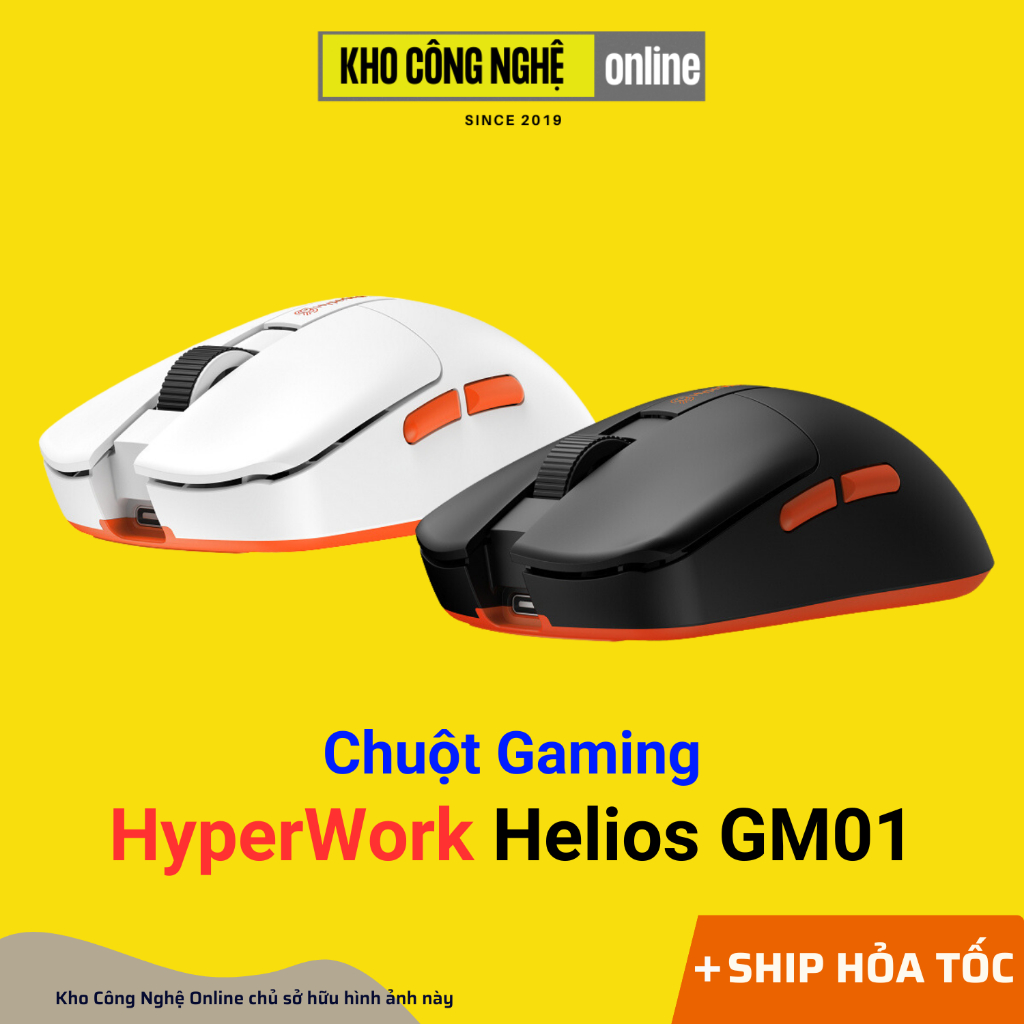 Chuột Gaming Không Dây Hyperwork Helios GM01 (Hàng Chính Hãng)