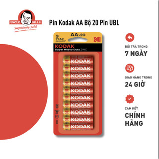 Bộ 20 pin kodak aa zinc ib0119