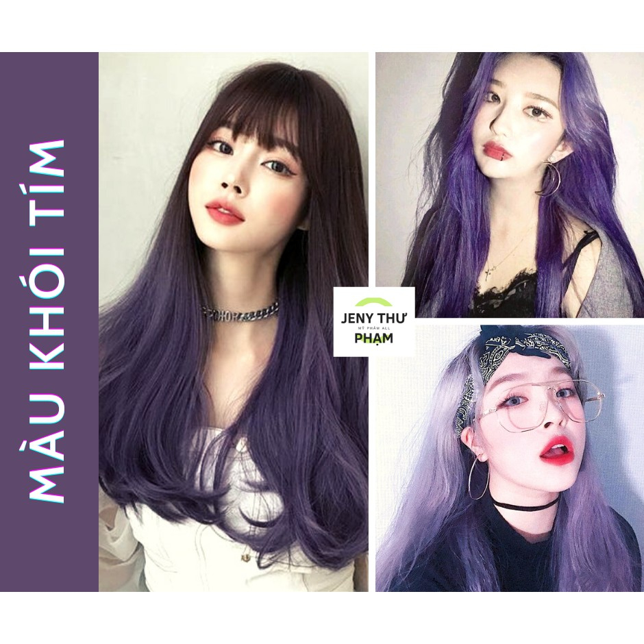 [FREESHIPs] Thuốc nhuộm tóc TÍM KHÓI Tplus - không cần Tẩy - 1 đập ăn ngay.