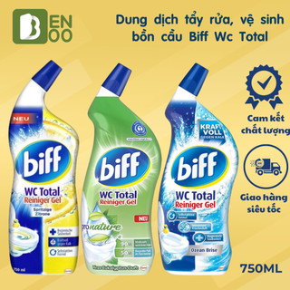 Dung Dịch Tẩy Rửa Bồn Cầu BIFF WC TOTAL 750ML Đánh Bay Mãng Bám, Khử Mùi Hôi, Diệt Sạch 99% Vi Khuẩn,... Nhập Khẩu Đức