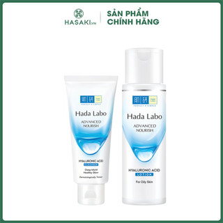 Combo Hada Labo Sữa Rửa Mặt Dưỡng Ẩm 80g + Dung Dịch Dưỡng Ẩm Dành Cho Da Dầu 170ml