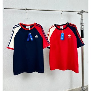 Áo Thun ADDIDAS Cotton lạnh Thêu logo 3 sọc cơ bản, Cổ tròn, Form rộng, chất vải mềm mịn thoáng mát Trend 2024
