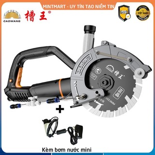 Máy cắt rãnh tường 1 lưỡi Caowang DE2195, máy cắt đa năng cầm tay, không bị bụi khi cắt rãnh