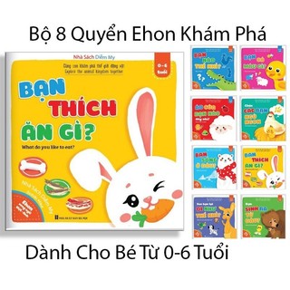 Sách- bộ 8 quyển ehon khám phá thế giới động vật dành cho bé từ 0-6 tuổi