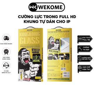 Kính Cường Lực Trong Full HD KingKong Có Khung Viền Tự Dán Cho Iphone X-11-12-13-14-15