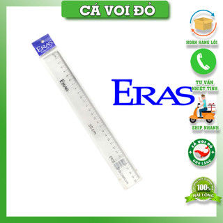 Thước kẻ trắng eras 30cm + 20cm
