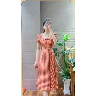 Đầm thiết kế chất lụa. Mẫu này freesize 47-65kg mặc đẹp.